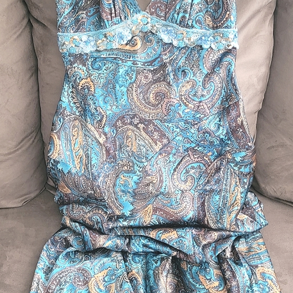 Beautiful Evening Dress Mardi Grass theme